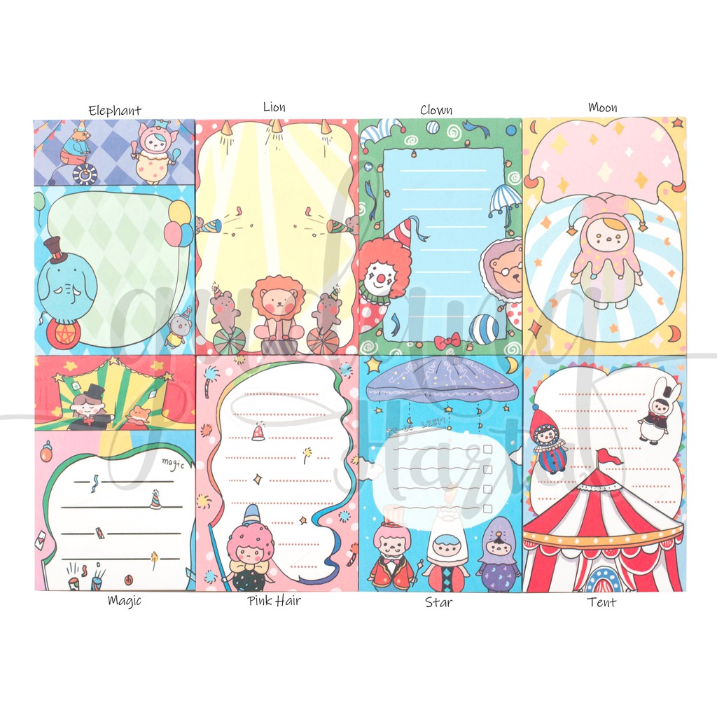 Memo Circus Clown List Memopad Notes Note DIY Scrapbook GH 301344