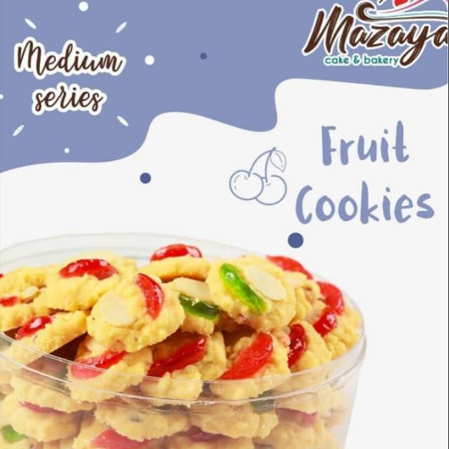 

Mazaya Cookies // Kue Kering Fruit Cookies Medium package