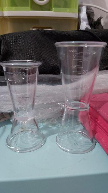 Acrylic Cocktail Jigger - Meassure Cup - Gelas Takar Acrylic