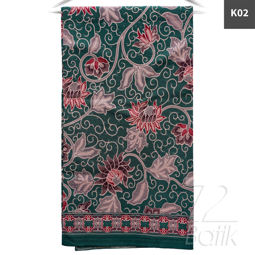 KAIN BATIK PREMIUM Bahan Katun Motif Kembang Rambat Warna Hitam Ireng Abu Merah 724086 Cap 72 Jarik Jarit Samping Kebat Panjang Batik Katun Modern Premium Bahan Seragam Batik Pernikahan Kantor Keluarga Murah Kamen Jadi Batik Bali Lembaran