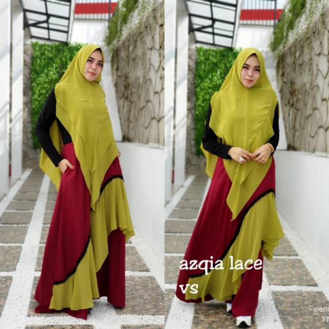 Gamis syari Azqia Lace