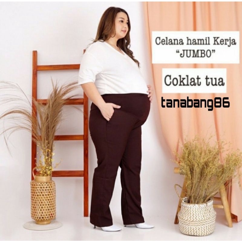 CELANA HAMIL KERJA SUPER JUMBO/CELANA HAMIL 4XL/CELANA BUMIL BESAR PREMIUM