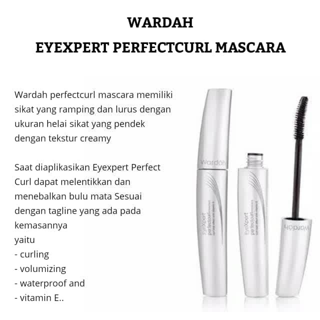 WARDAH EYEXPERT PERFECTURL MASCARA 7gr ex 07/22