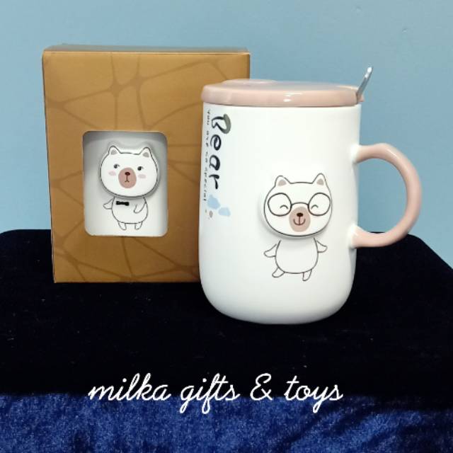  MUG  CANGKIR GELAS lucu  BEAR Shopee Indonesia