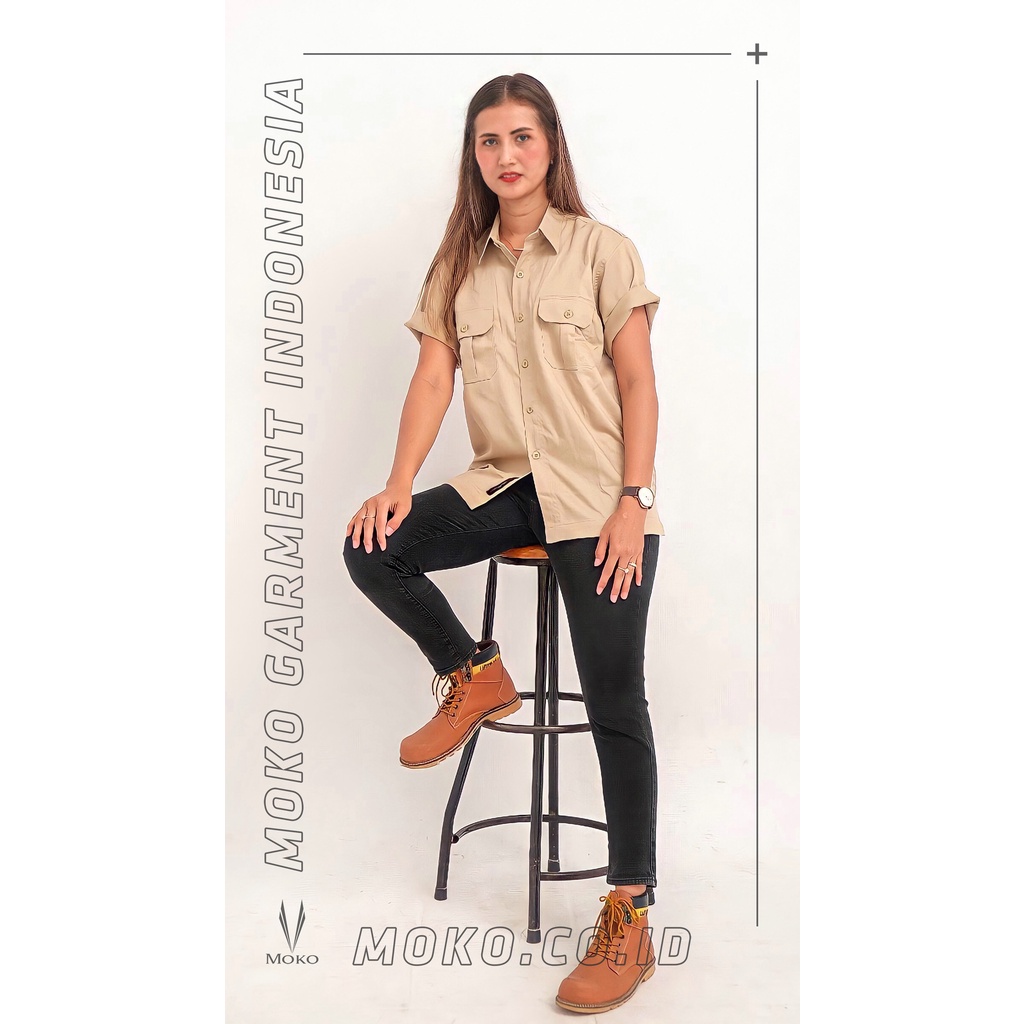 Mokoworkwear ENGINEER WORKSHIRT SERIES - KHAKI