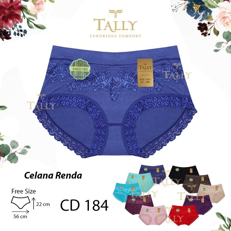 TALLY CD CELANA DALAM RENDA KATUN BAMBOO 184 I FIT L | FREE SIZE