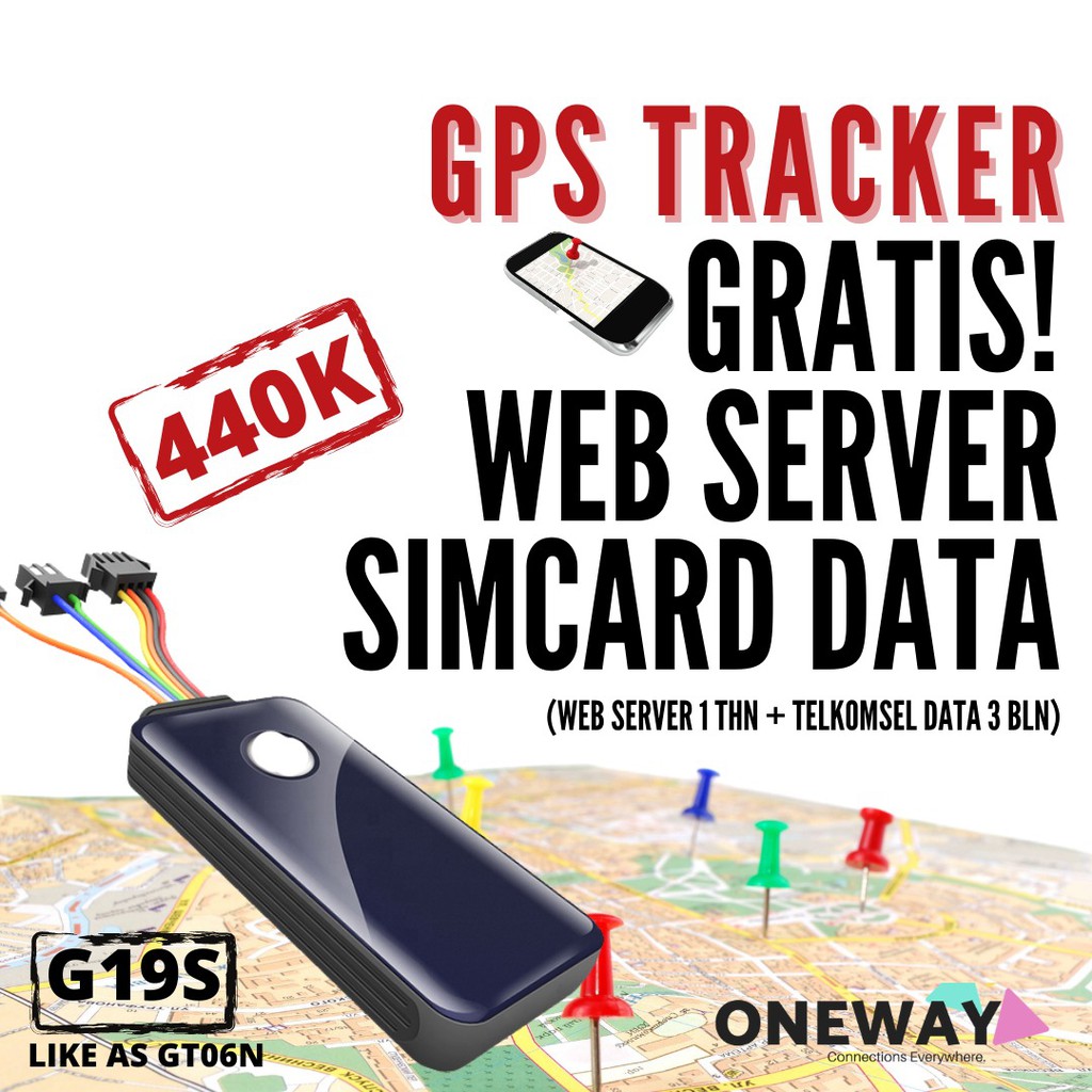 GPS Tracker G19S Setara Concox GT06N + Gratis Server 1 Thn dan Simcard Data 3 Bulan Sby