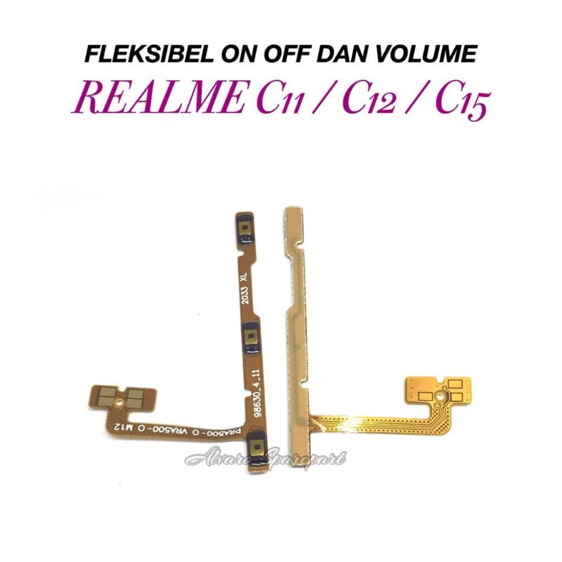 FLEXIBEL FLEXIBLE ON OFF VOLUME REALME C11 / C12 / C15 POWER VOLUME