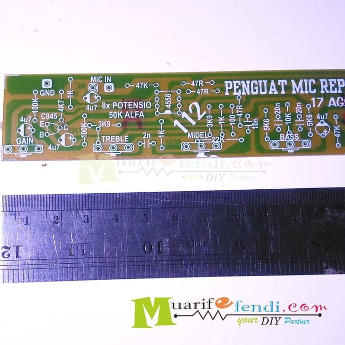 TERBARU PCB MIXER PENGUAT MIC 8 POTENSIO REPOTNASI TERLARIS