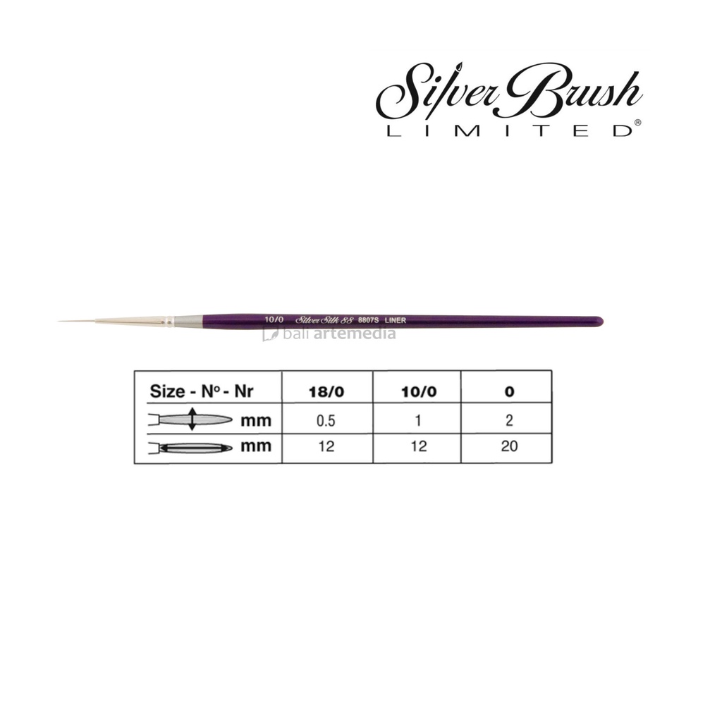 Silver Brush Silk 88 - Liner 8807S