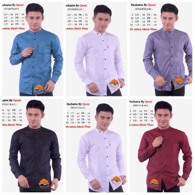 Baju Koko Pria - Baju Koko Polos - Baju Koko Slimfit - Baju Koko Premium
