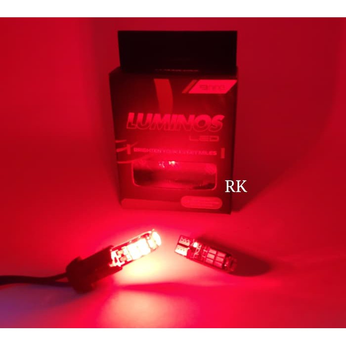 TERMURAH SENJA LED T10 MERAH | LAMPU SENJA LED T10 MERAH LUMINOS