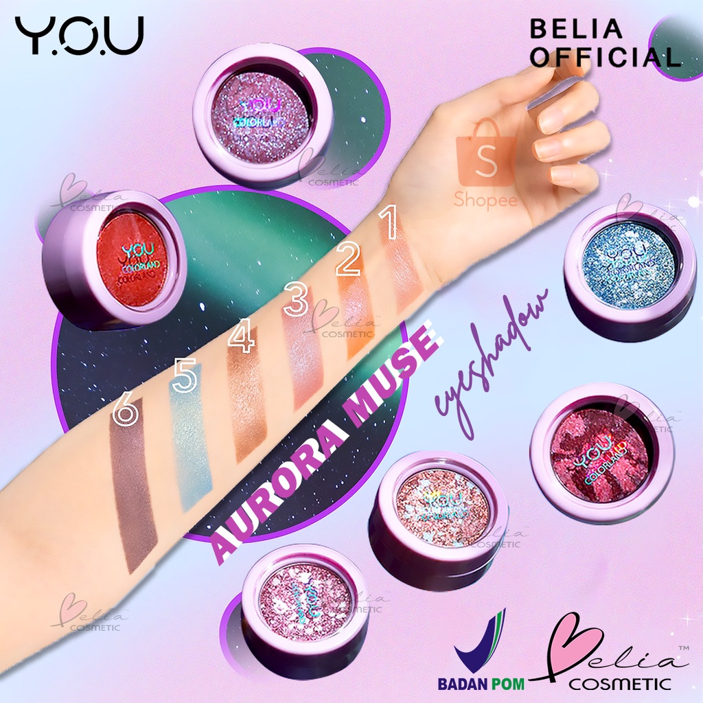❤ BELIA ❤ YOU Colorland Aurora Muse Eyeshadow | Sprinkle Starlight in Your Eyes | 6 Warns Shades