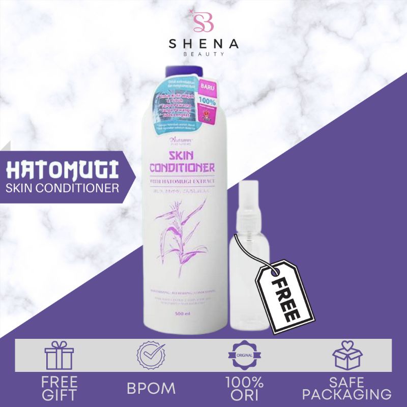 500ML TONER HATOMUGI AUTUMN SKIN CONDITIONER WITH HATOMUGI EXTRACT HATOMUGI TONER WAJAH ORIGINAL MUR