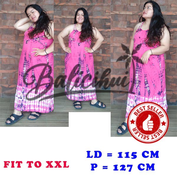 Balicihui Daster Pelangi Jumbo Panjang Bali Daster Jumbo Pelangi Fit To XXL Daster Jumbo Wanita