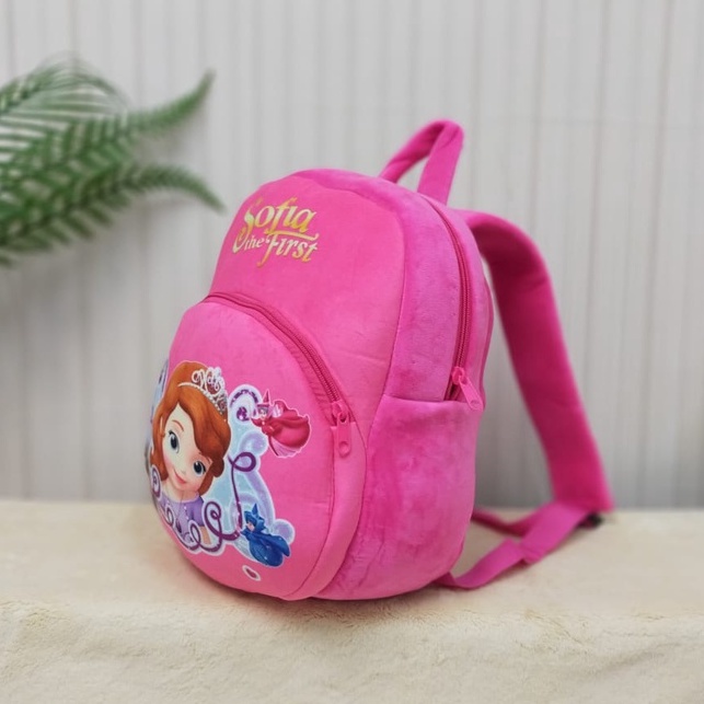 Tas Ransel Elsa Anna Sofia Printing 2Rest Size L/Backpack Anak SD/Tas Karakter FRozen Hadiah Kado Ultah