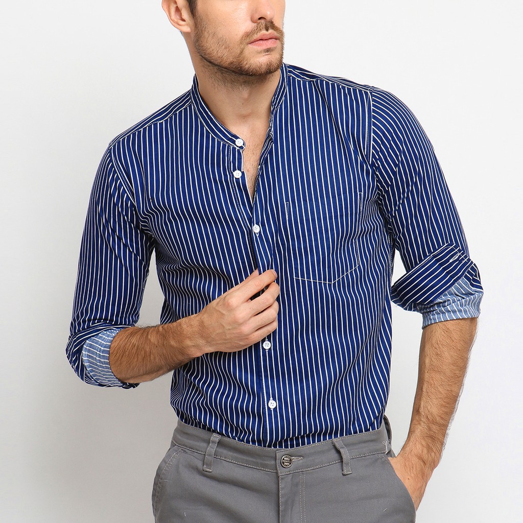 

VENGOZ Kemeja Pria Koko Shanghai Slim Fit - Marcus Navy