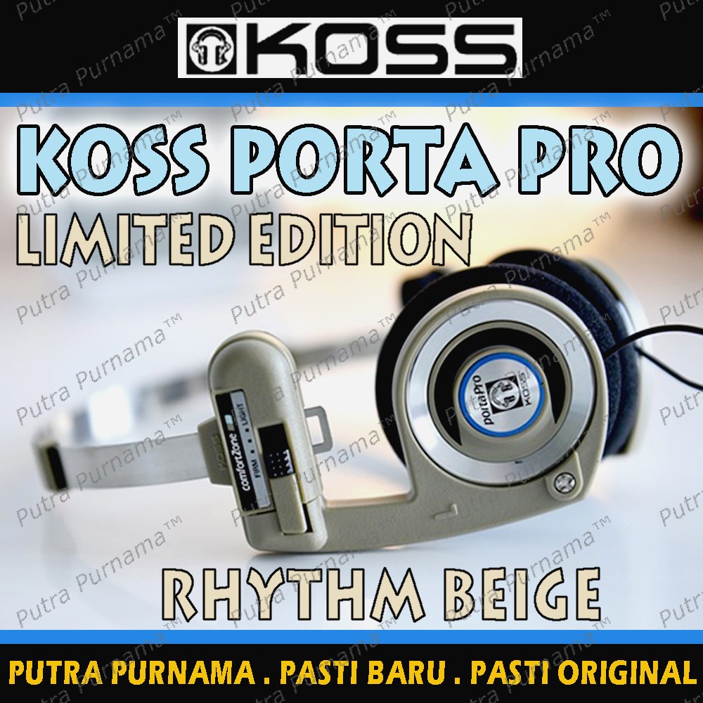 Koss Porta Pro Limited Edition Rhythm Beige Baru Original