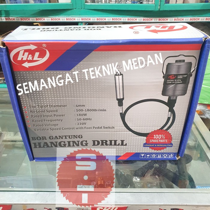 FOREDOM MESIN BOR GANTUNG FOREDOM HANGING DRILL TUNER FLEXIBEL 3mm H&L