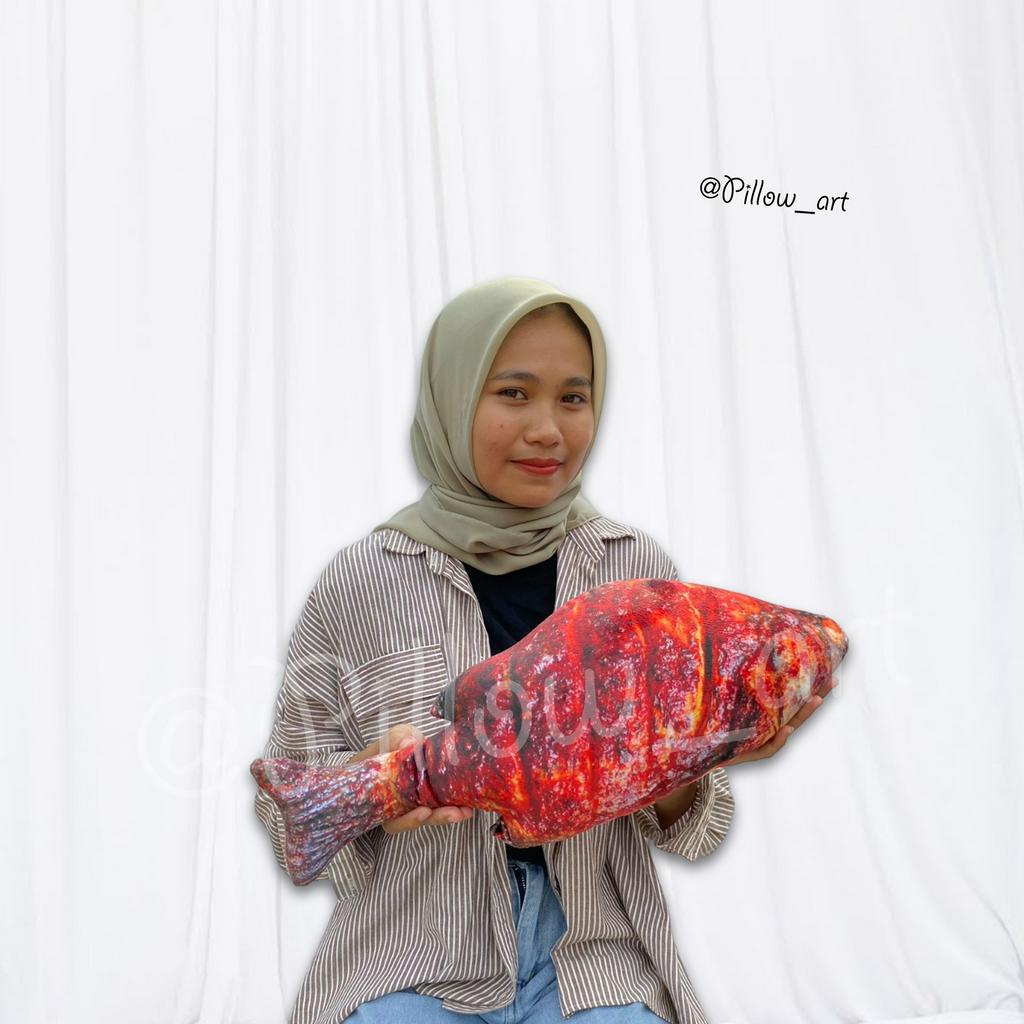 Pillowart - Bantal Boneka Ikan Bakar Size M - ART050