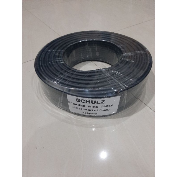 Kabel Speaker 100 Meter 2 × 1.5 Schulz 100 Yard 1 Roll Original...!!!