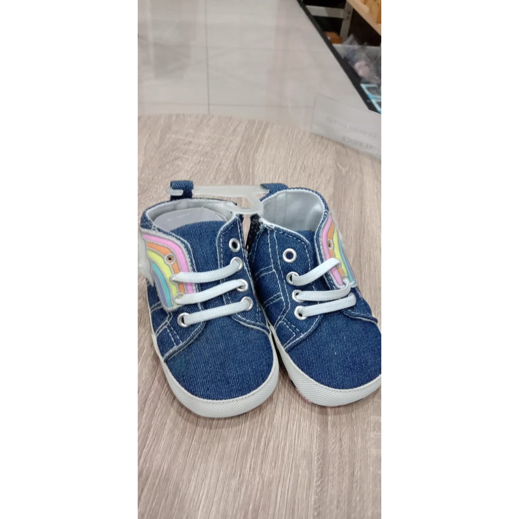 SEPATU ALA PW16 NAVY JEANS PELANGI / SEPATU BAYI / SEPATU ANAK