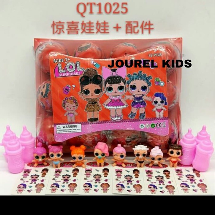 JK -  Mainan cewek anak perempuan boneka figure baby doll lol surprise egg