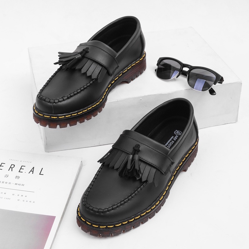 MARTIN BLACK |ManNeedMe x ARF| Sepatu Pantofel Pria Wanita Loafers Formal / Kantor ORIGINAL