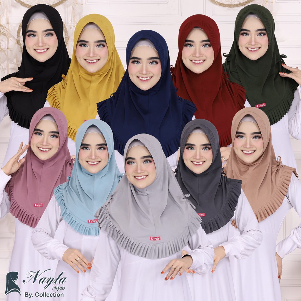 Jilbab Instan Model NISSA Hijab Jersey Model Bergo termurah dan terlaris Nayla Hijab