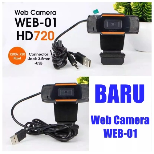 Web Camera Usb Webcam Web-01 (720P)Webcam PC- Gadget Medan