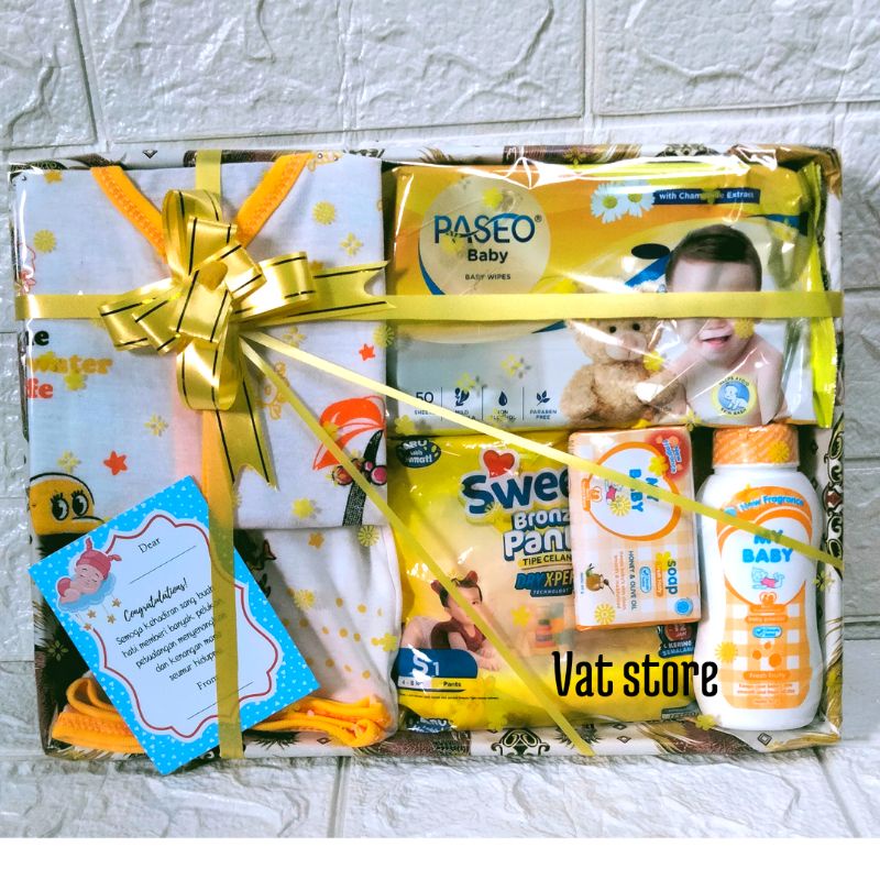 HAMPERS BAYI FREE KARTU UCAPAN/kado bayi baru lahir/ kado jenguk bayi