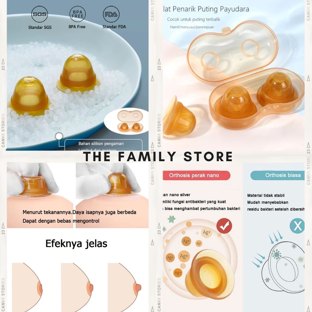 Alat Penarik Puting Payudara Bahan Silicon Untuk Wanita