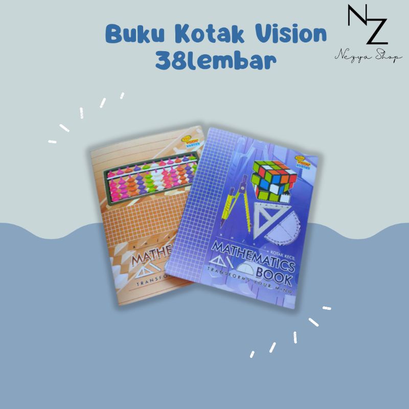 

BUKU KOTAK KECIL VISION 38LEMBAR HARGA PCS