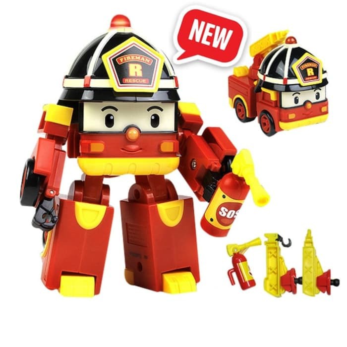 ROBOCAR POLI - DELUXE TRANSFORMING ROBOT WITH LIGHTING ROY - ORIGINAL