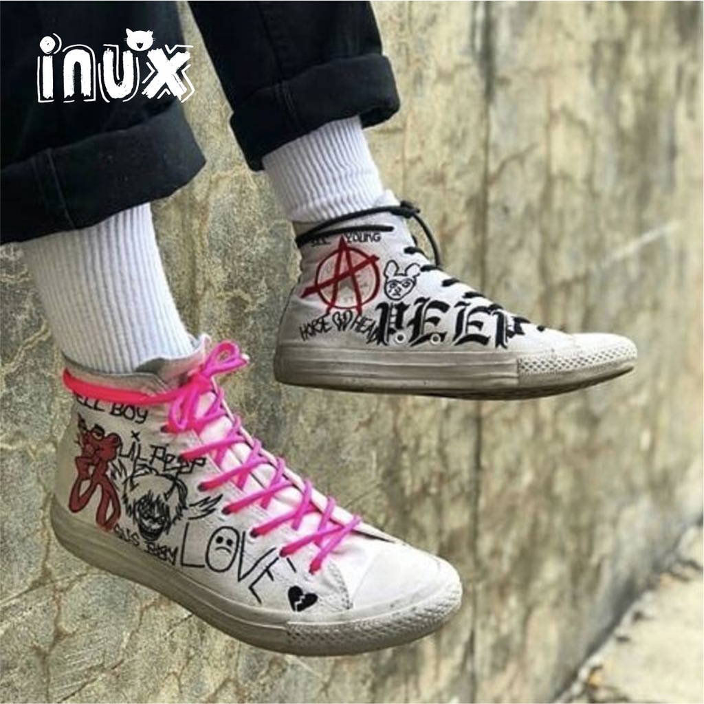 SEPATU CUSTOM LIL PEEP / SEPATU LUKIS LIL PEEP / SNEAKERS