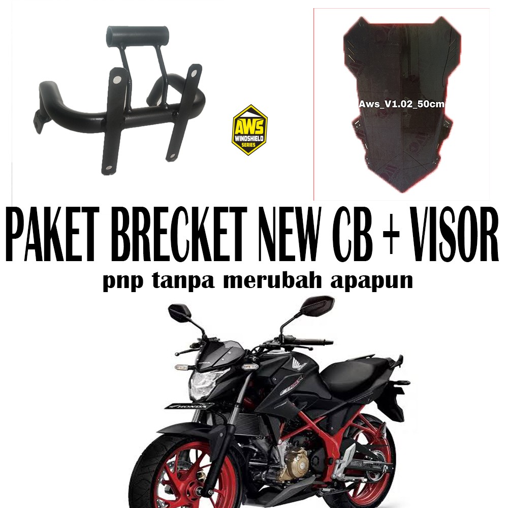 Paket Visor custom 50cm dan Pangkon visor new CB150R