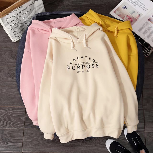 HOODIE WANITA CREATED PURPOSE TEBAL HALUS PREMIUM TERBARU,