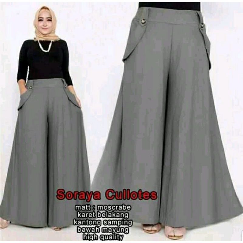 Celana kulot Soraya Terbaru/CELANA SORAYA CULLOTES (L,XL,XXL, 5 Warna) Promo Celana Kulot Wanita Kek