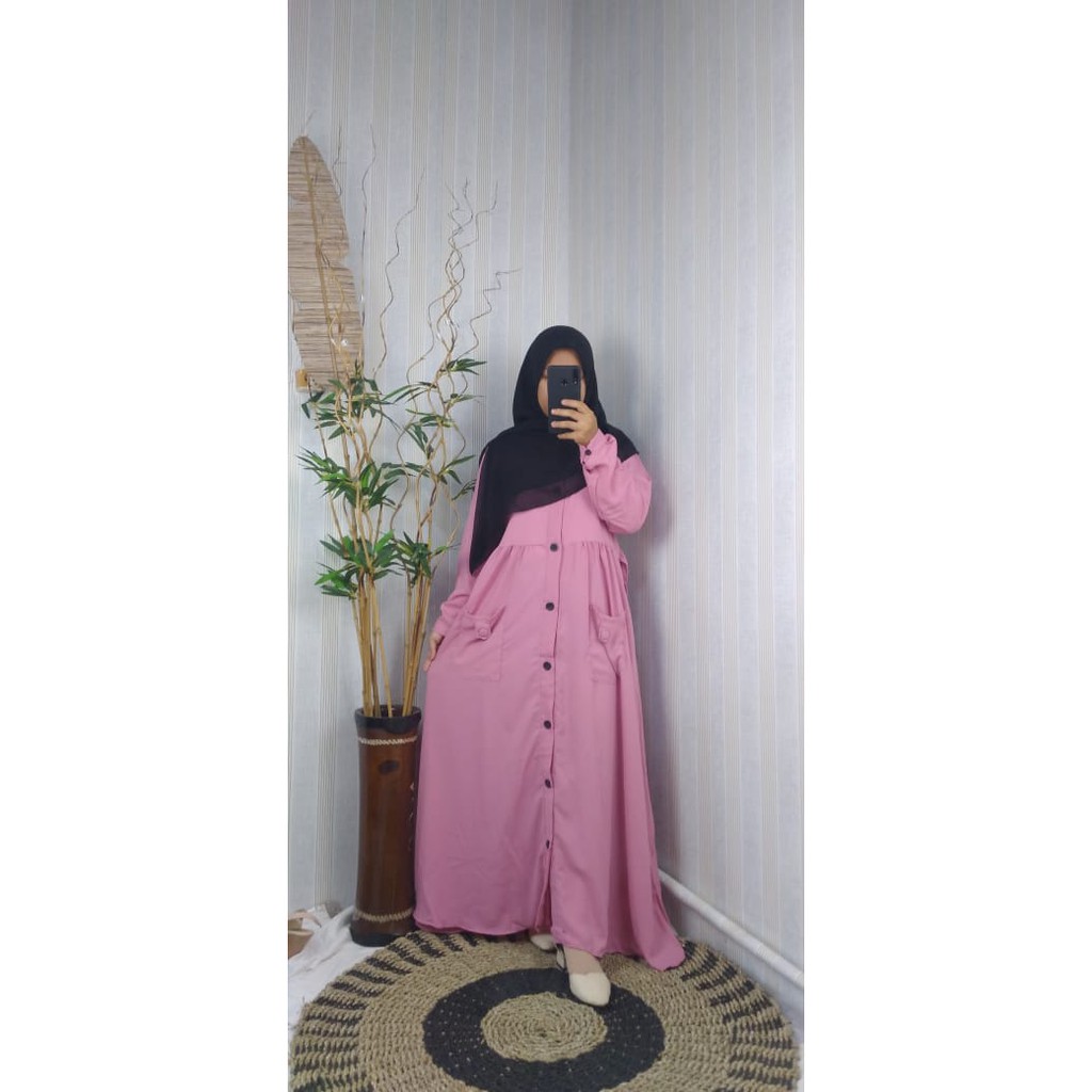 Gamis JENNIE dress wollycrepe caltri Original alfaro