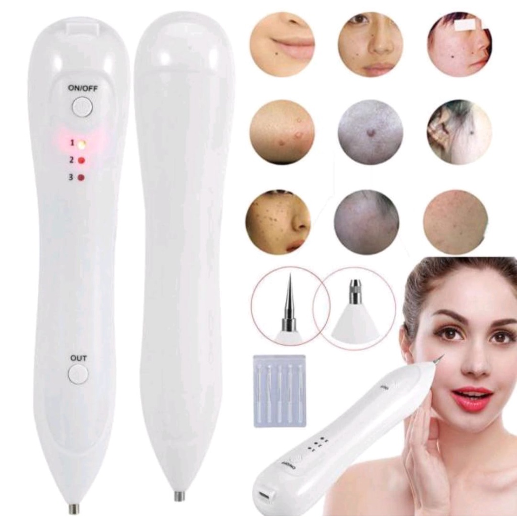 Laser Wajah Pen Mole Tatto Dark Spot Remover - JT060 - White OMHRBKWH