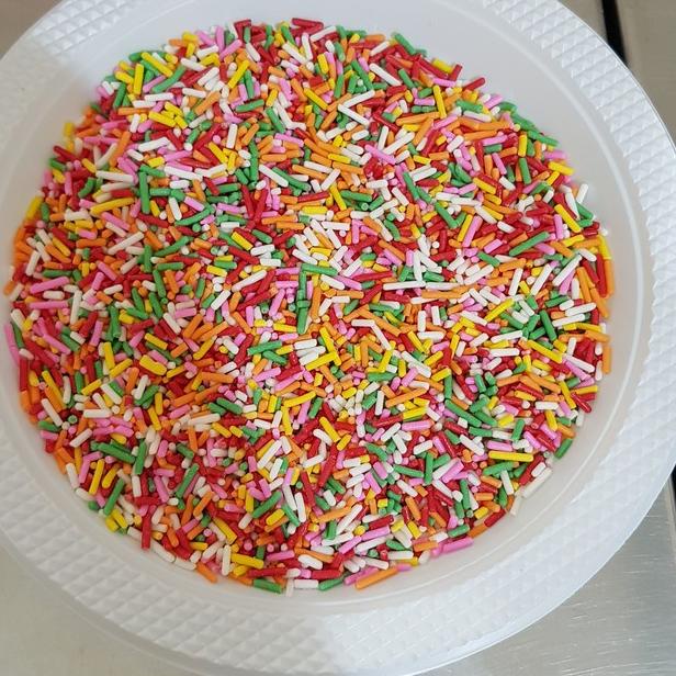 

₵ Coklat meses warna / Meises Rainbow Campur 1 KG Topping ❦