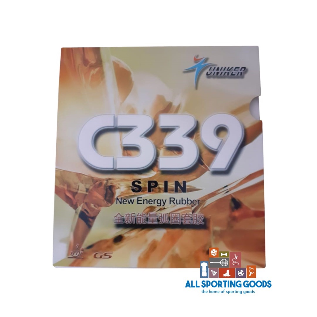 Karet Pingpong Tenis Meja Uniker C339 Spin