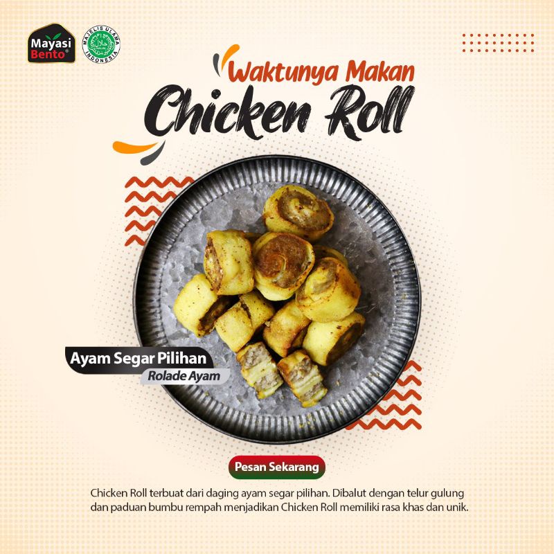 

[ Ress Resmi ] Frozen Food Mayasi Bento | Chicken Roll Mayasi Bento