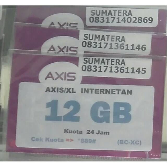 Perdana Internet Axis 12GB