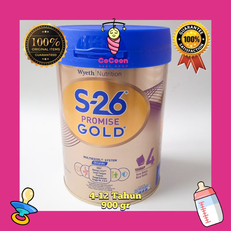 Susu Formula Anak S 26 S26 Promise Gold 4-12 Tahun 900 g 900gr