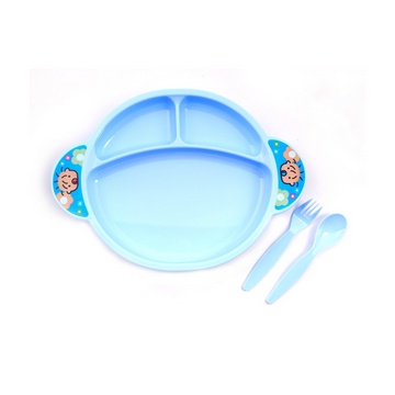 Lusty Bunny piring sekat Feeding Set sendok dan garpu LB1329