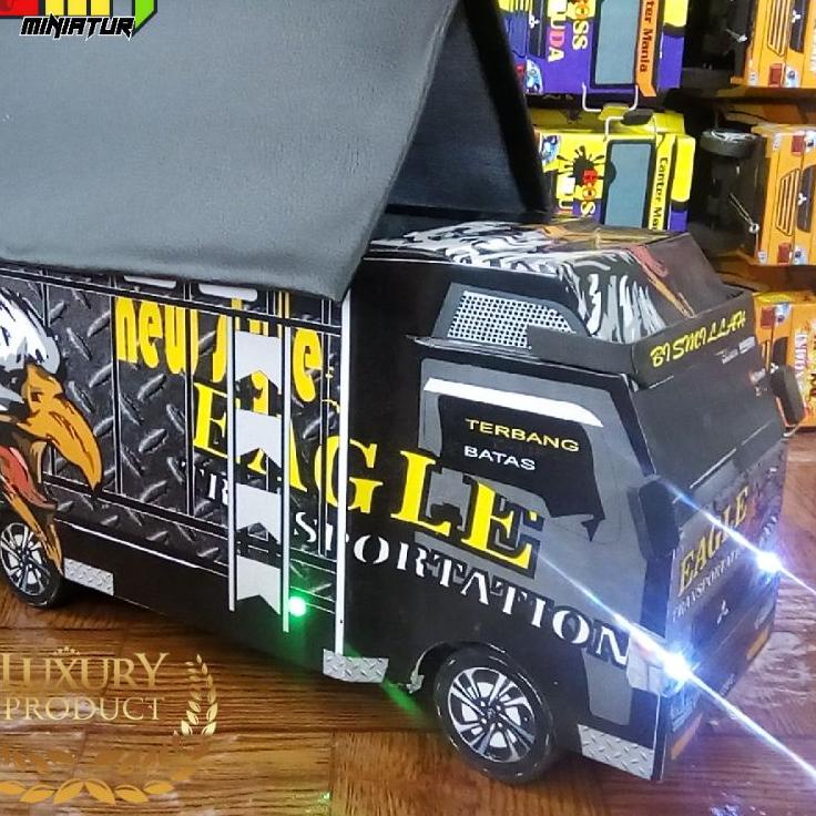 Terbaik.. Mainan Miniatur Truk Oleng Elang 42 CM Canter Mania Truk Tampan