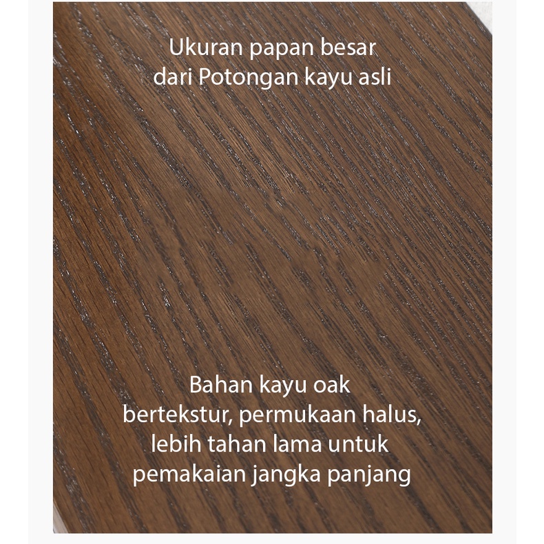 FA 01 Desktop Monitor Meja Dudukan Bahan Kayu Oak Keras Tebal Premium Quality