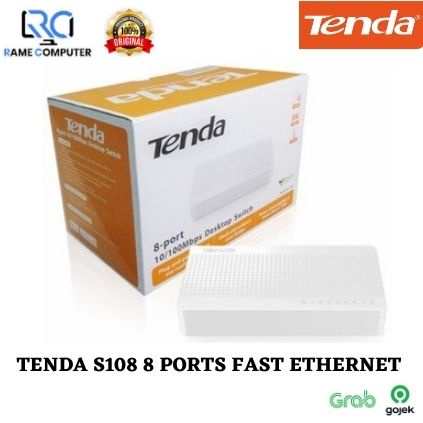 TENDA S108 8 PORTS FAST ETHERNET DESKTOP SWITCH WHITE