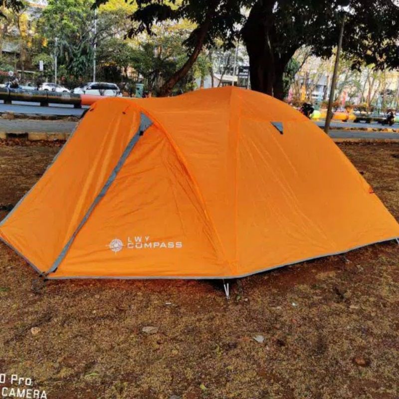 Tenda Camping kapasitas 4-5 Dobel Layer frame aloy waterproof / Tenda Kemping outdoor